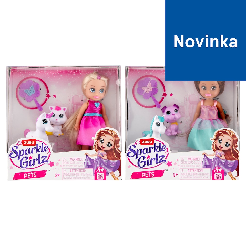Zuru Sparkle Girlz Pets bábika so zvieratkami