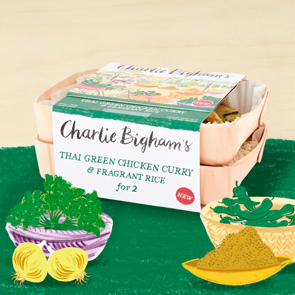 image 1 of Charlie Bigham's Thai Green Chicken Curry & Fragrant Rice 805G