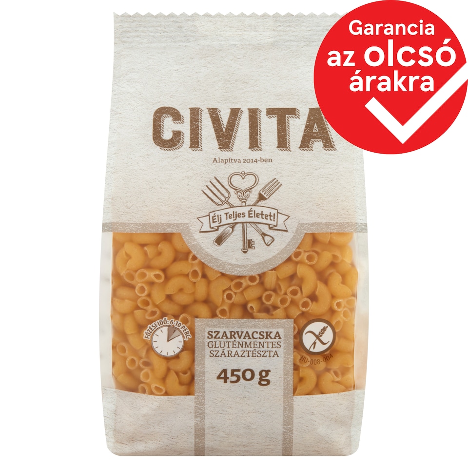 Civita Hornlets Gluten-Free Dry Pasta 450 g
