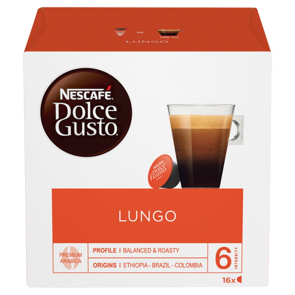 image 1 of Nescafe Dolce Gusto Lungo Coffee Pods 160G