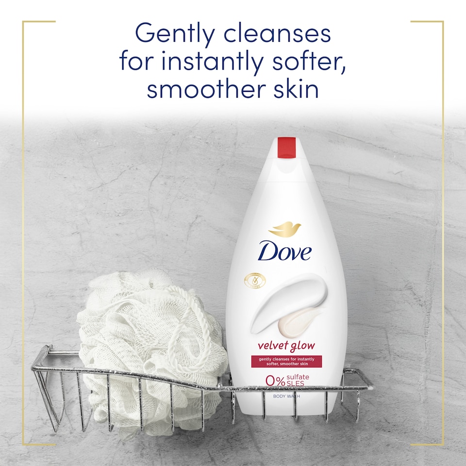 image 1 of Dove Silky Velvet Body Wash Shower Gel 450 ml