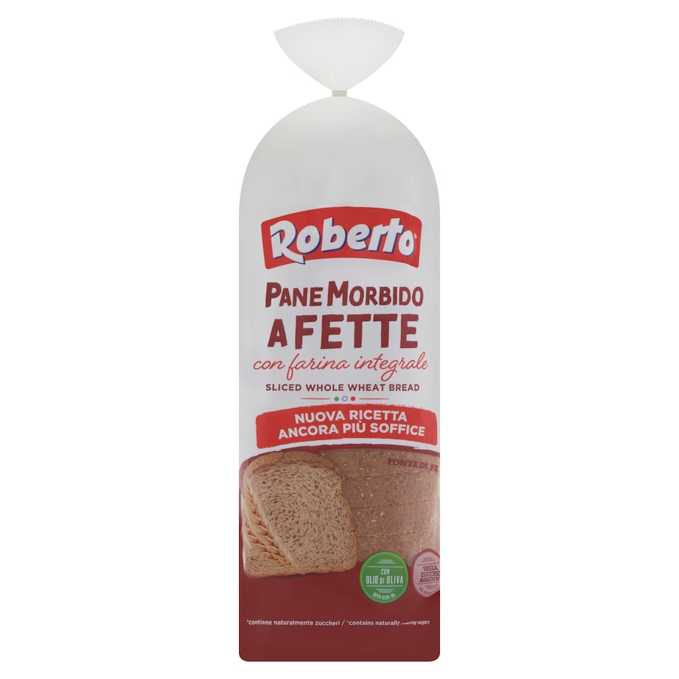 Roberto Bread with Whole Wheat Flour and Olive Oil 400 g