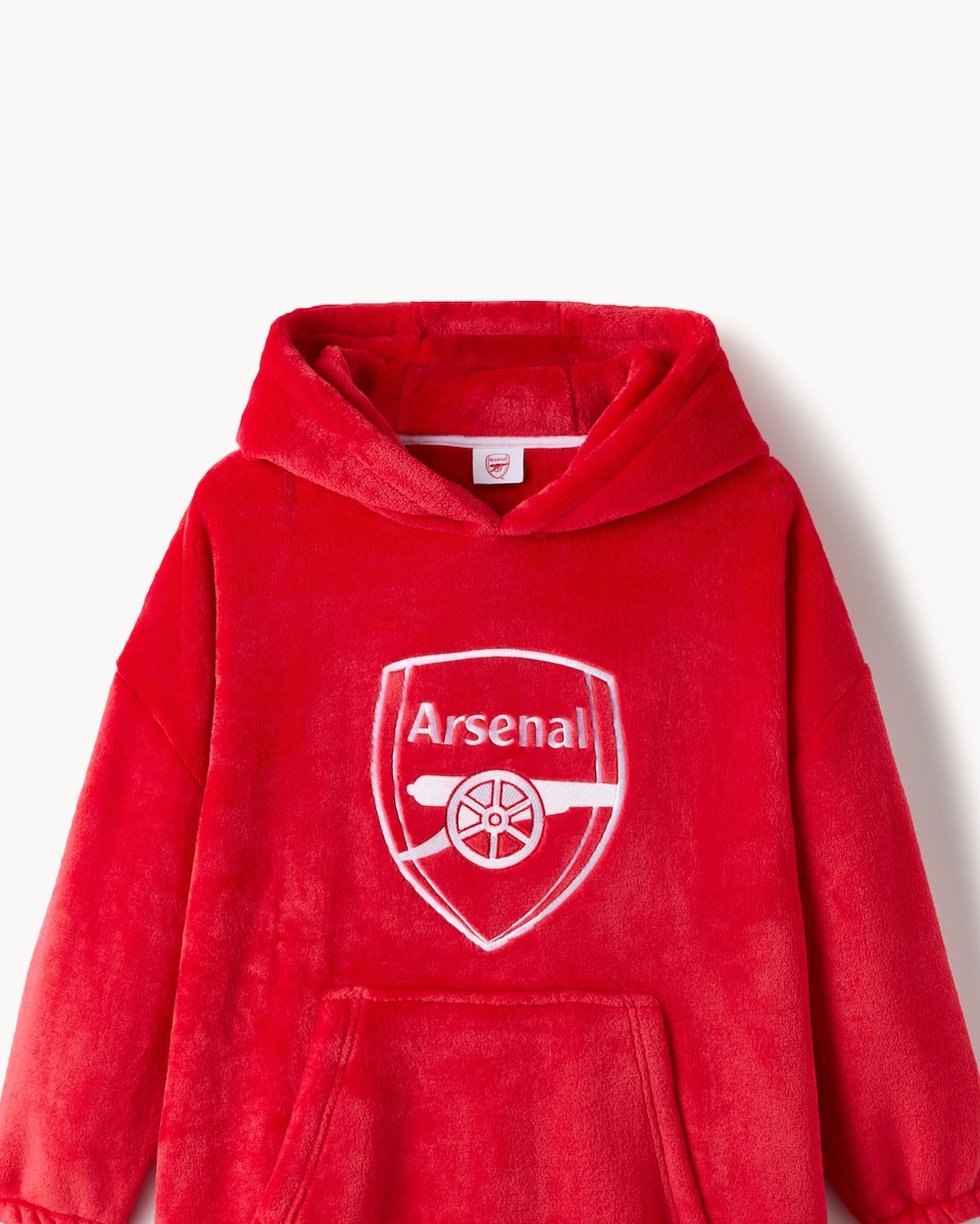 image 1 of Arsenal Fleece Hoodie in Red