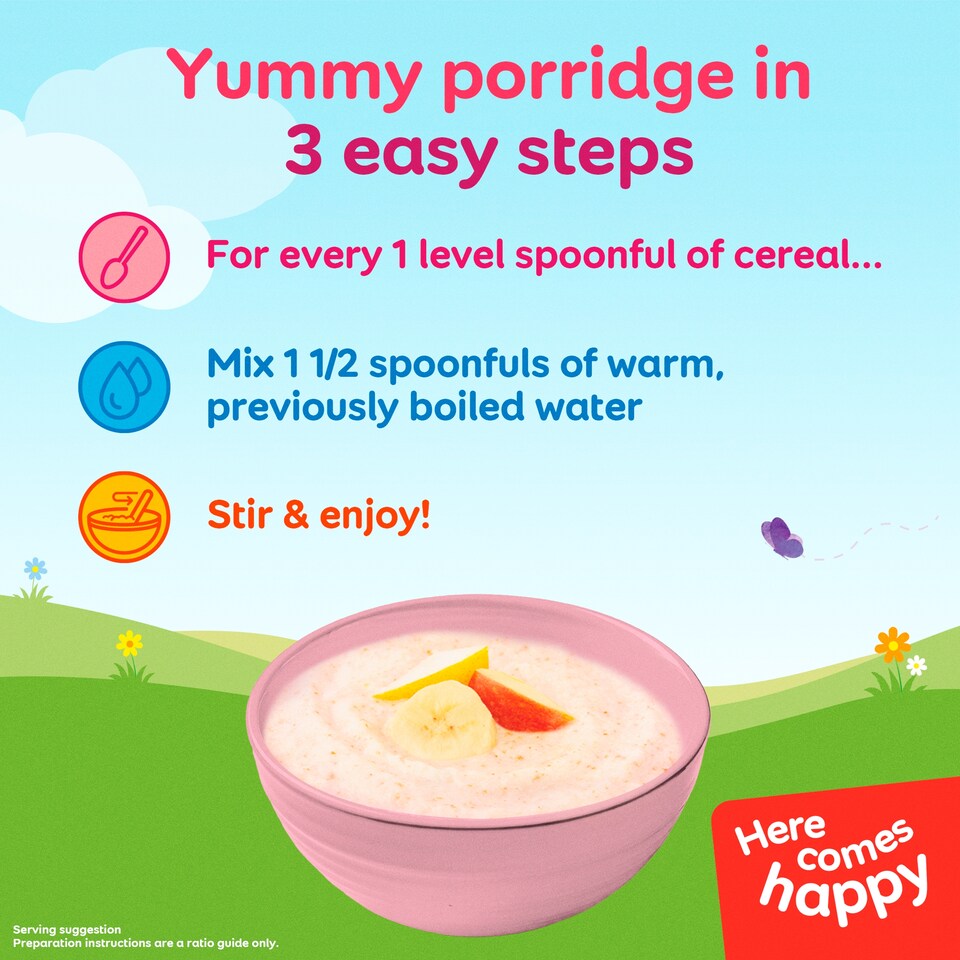 image 1 of Cow & Gate Fruity Wholegrain Porridge +6 Months 125G