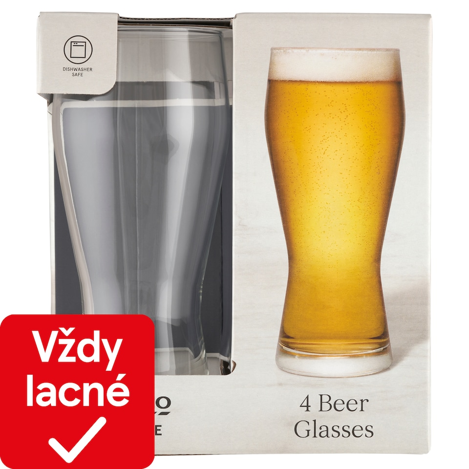 obrázok 1 z Tesco Home Poháre na pivo 4 ks