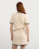 image 4 of The F&F Edit Knitted Button Detail Contrast Trim Co-ord Skirt in Cream