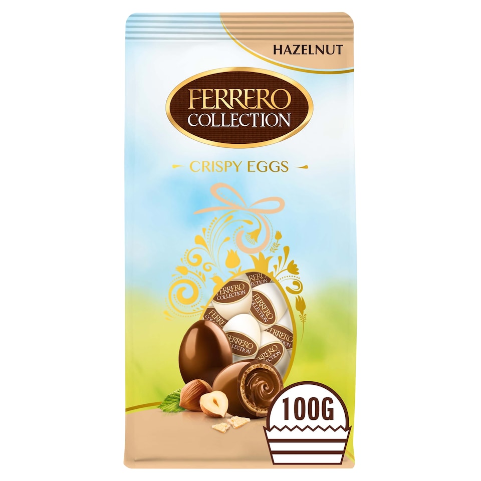 image 1 of Ferrero Milk Chocolate And Hazlenut Easter Eggs 100G