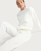 image 1 of F&F Active AFTERCLASS Rest Day Slogan Co-ord Sweatshirt in Cream
