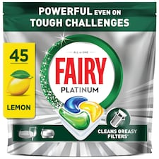 Fairy Platinum All In One Lemon 45 Dishwasher Tablets 671g