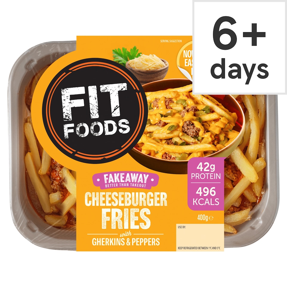 Fit Foods Cheeseburger Fries 400g