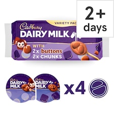 Cadbury Dairy Milk Button & Chunk Desserts 4x75g