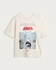 image 4 of Jaws Movie Poster Pure Cotton T-Shirt in White