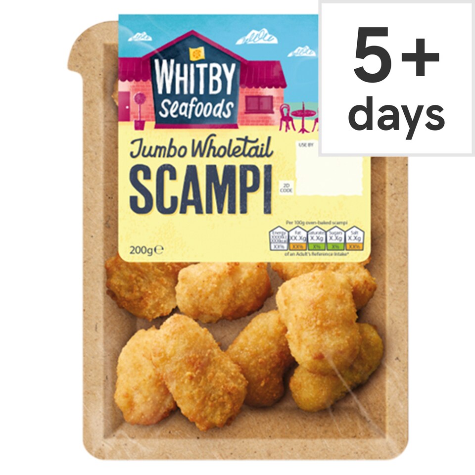 Whitby Seafoods Jumbo Scampi 200g