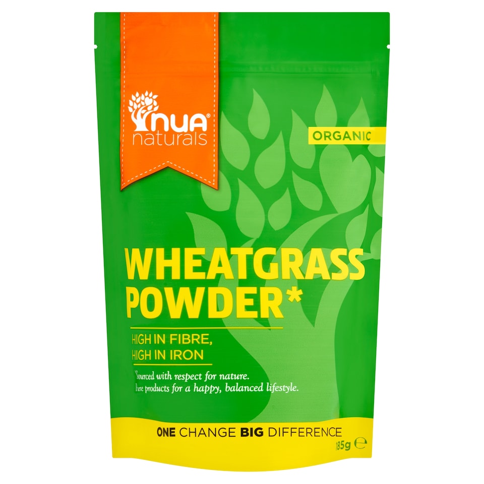 Nua Naturals Wheatgrass Powder Organic 185g