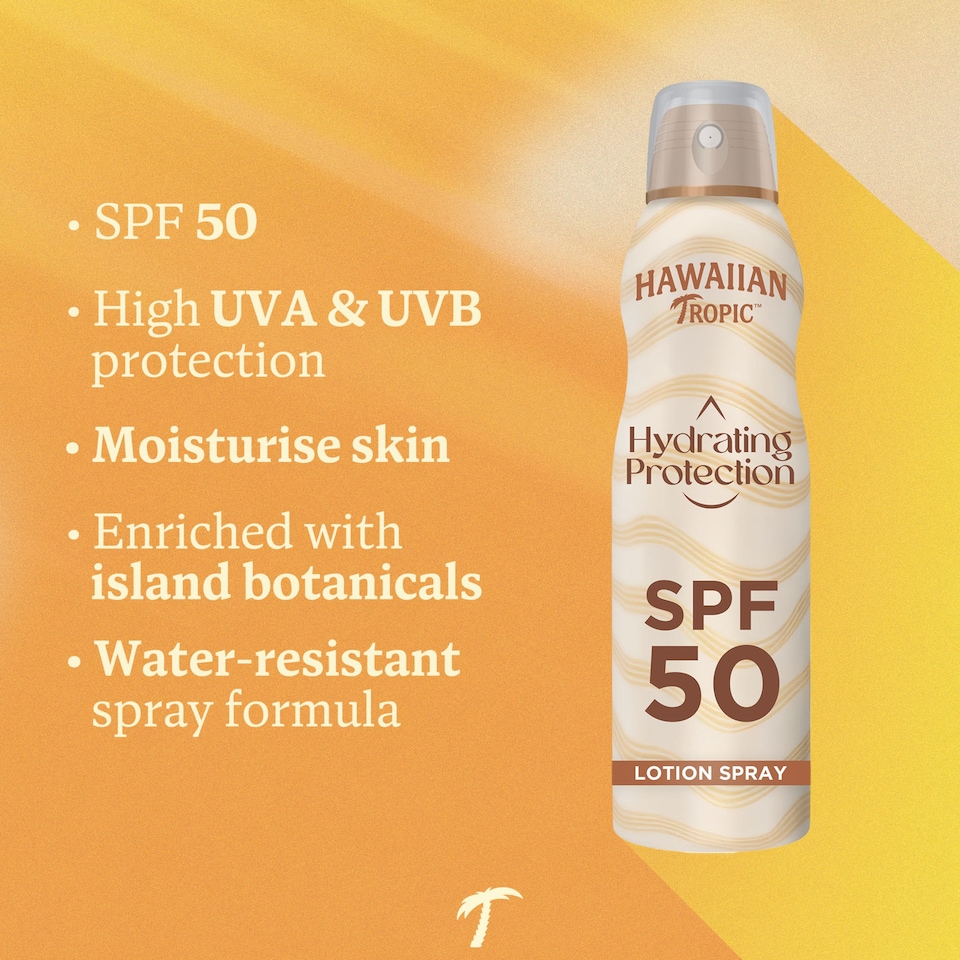 image 1 of Hawaiian Tropic Hydrating Protection Sunscreen Spray SPF 50 220ml
