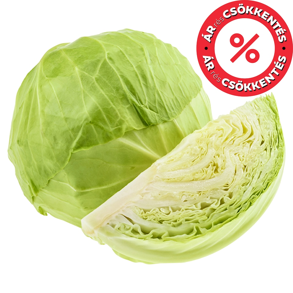 Fehér fejeskáposzta lédig