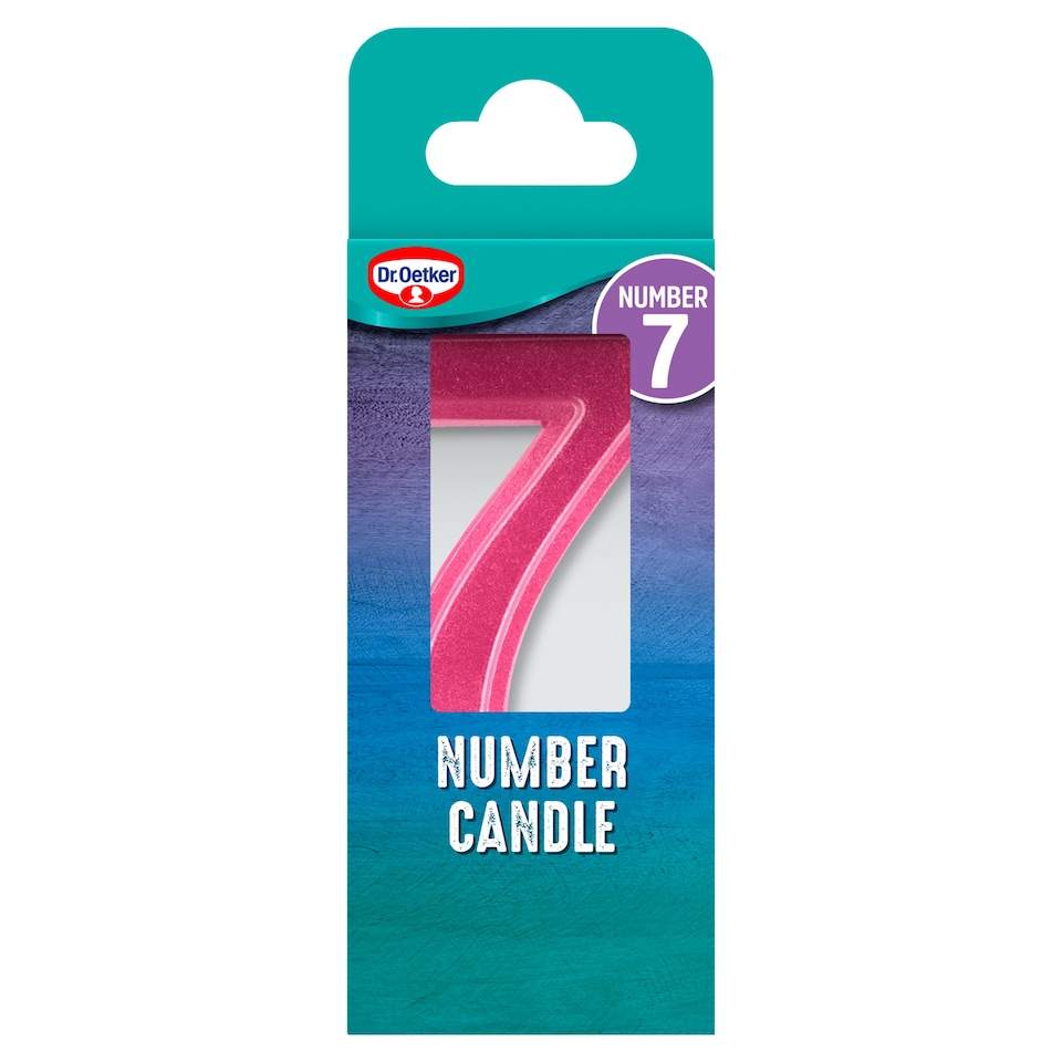 Dr. Oetker Number 7 Candle