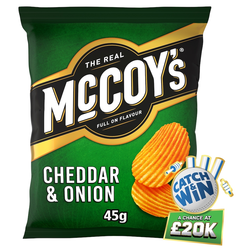 image 1 of Mccoy's Cheddar & Onion Grab Bag Crisps 45G