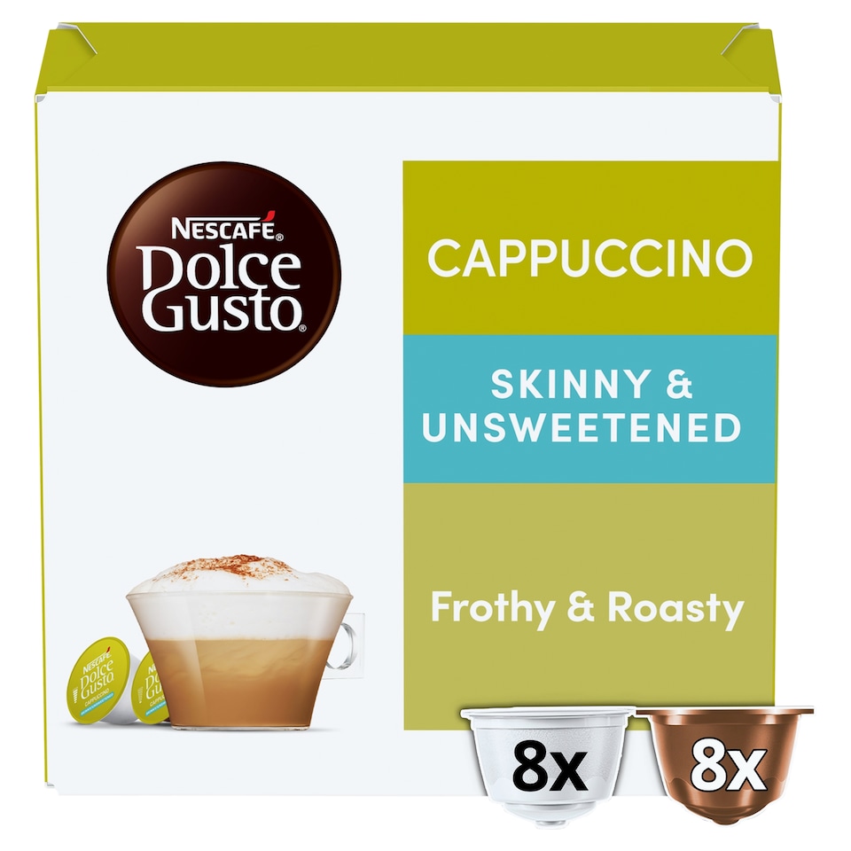 image 1 of Nescafe Dolce Gusto Cappuccino Skinny Coffee Pods x16 160g