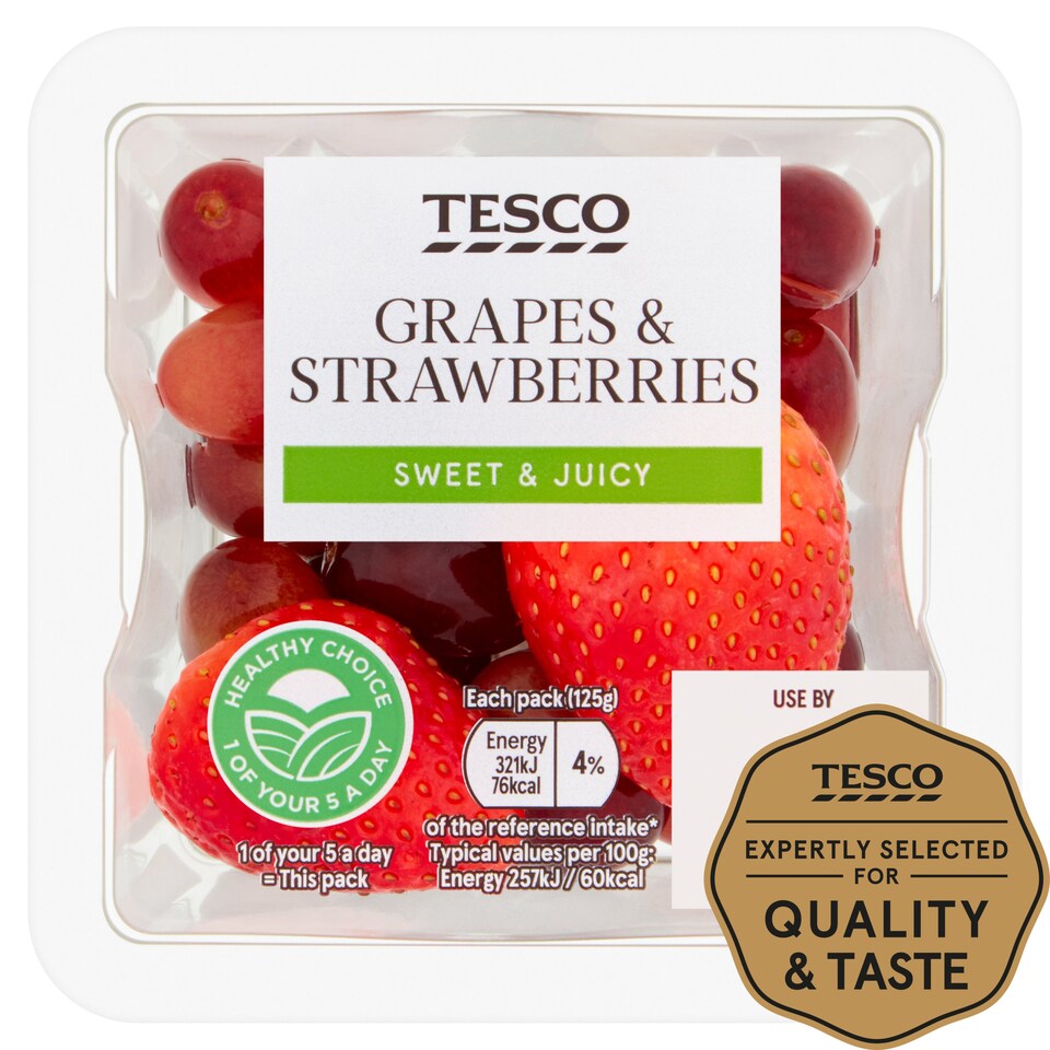 Tesco Grape & Strawberry 125G Tesco Groceries