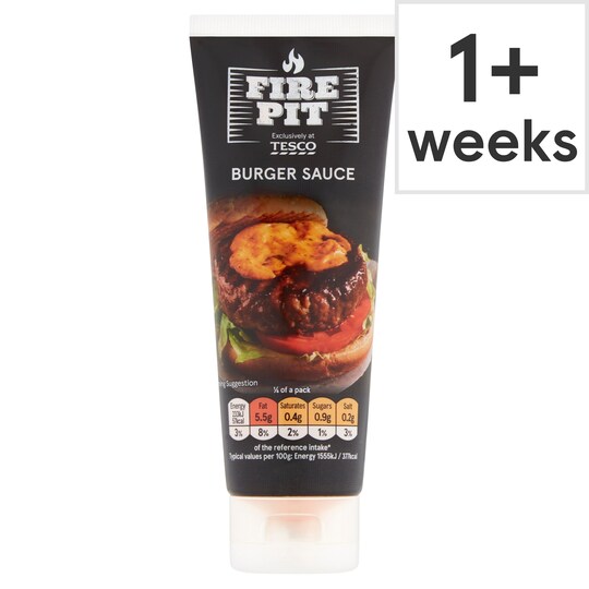 Tesco Fire Pit Burger Sauce 100G Tesco Groceries