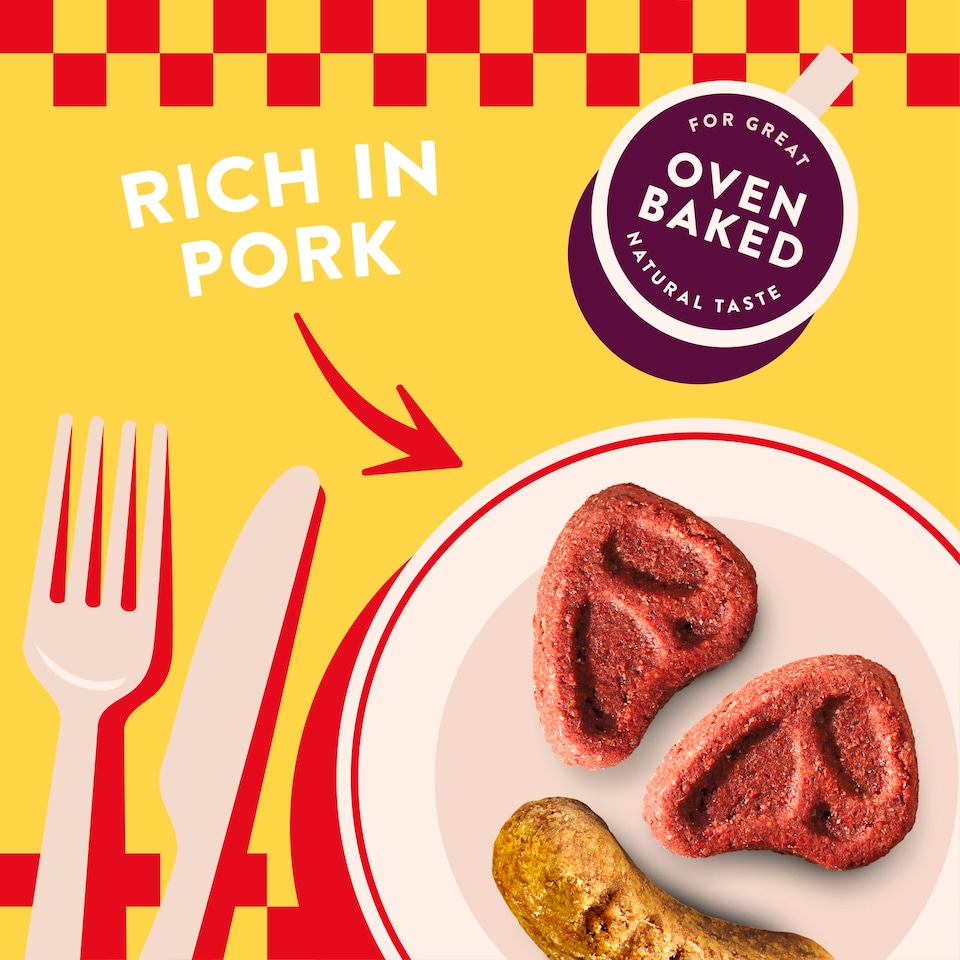 image 1 of Wagg Dog Food Full English Breakfast Pork Treats 100g