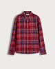 image 4 of F&F Pure Cotton Flannel Check Print Shirt in Red
