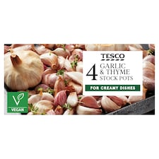 Tesco Garlic & Thyme Stock Pots 112G