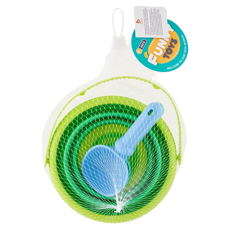 Playfellow Sandbox Toy with Folding Bucket Set of 3 pcs
