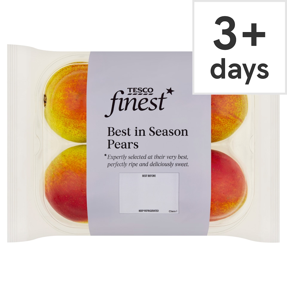 Tesco Finest Best in Season Pears 4 Pack