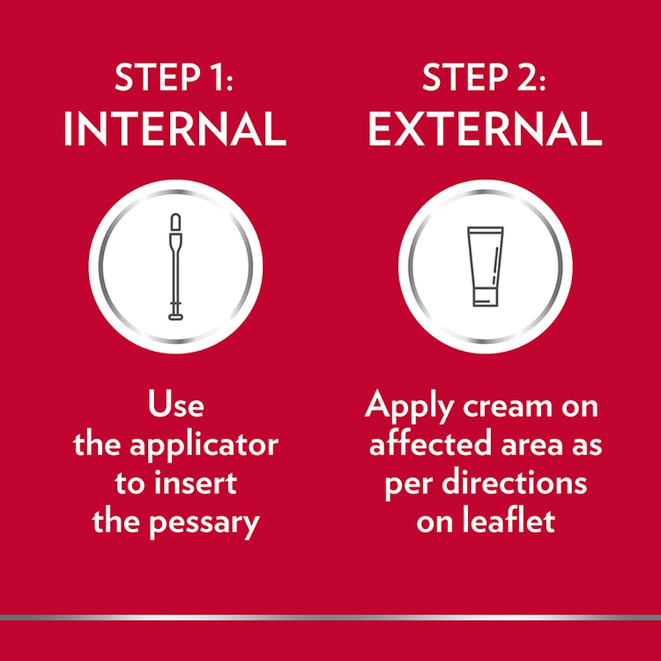 image 1 of Canesten Thrush Combi Pessary & Cream Treatment (P)