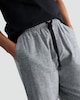 image 2 of F&F Pure Cotton Herringbone Drawstring Pyjama Bottoms in Grey