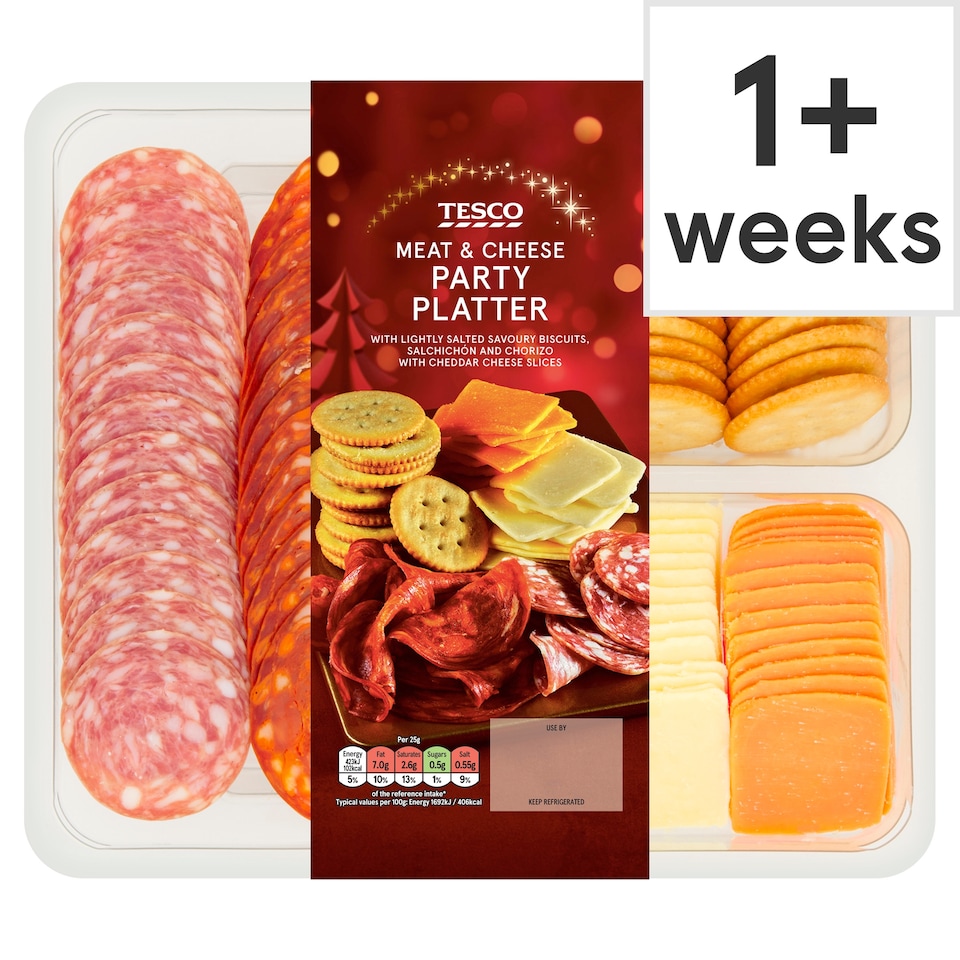 Tesco Meat & Cheese Party Platter 326G