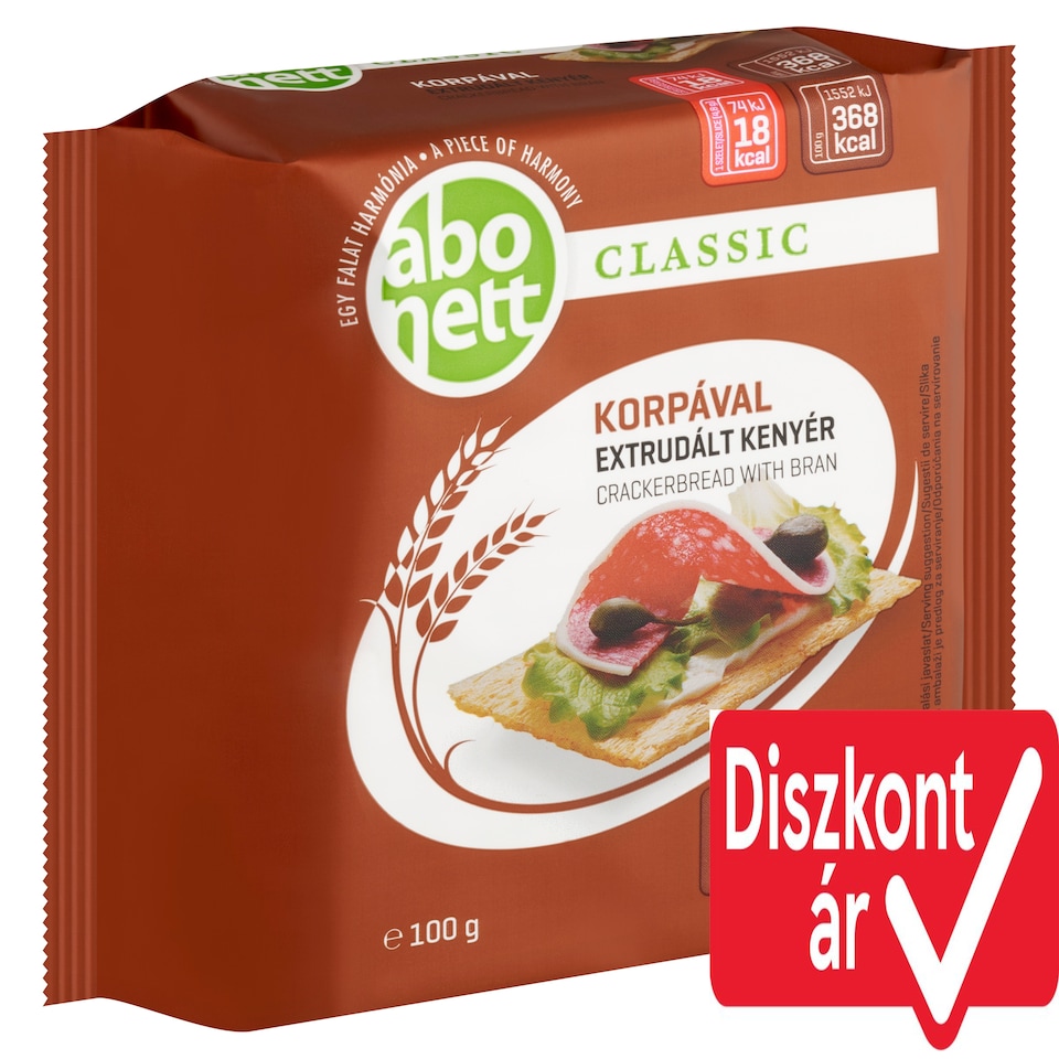 Abonett Classic extrudált kenyér korpával 100 g