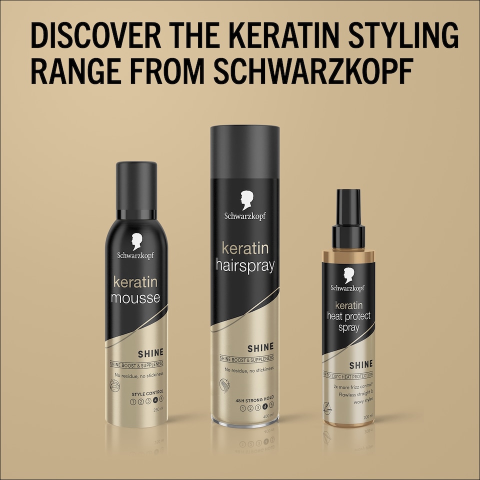 image 1 of Schwarzkopf Styling Keratin Hair Mousse 250ml