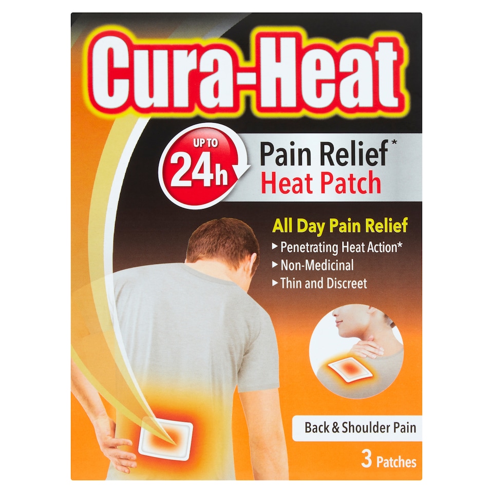 Cura-Heat Pain Relief Heat Patch 3s