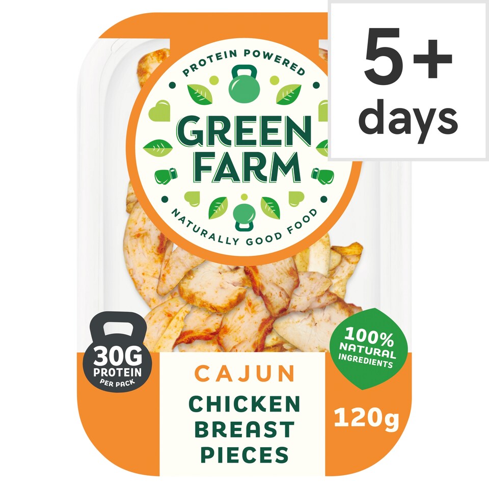 Green Farm Cajun Chicken Breast Pieces 120G