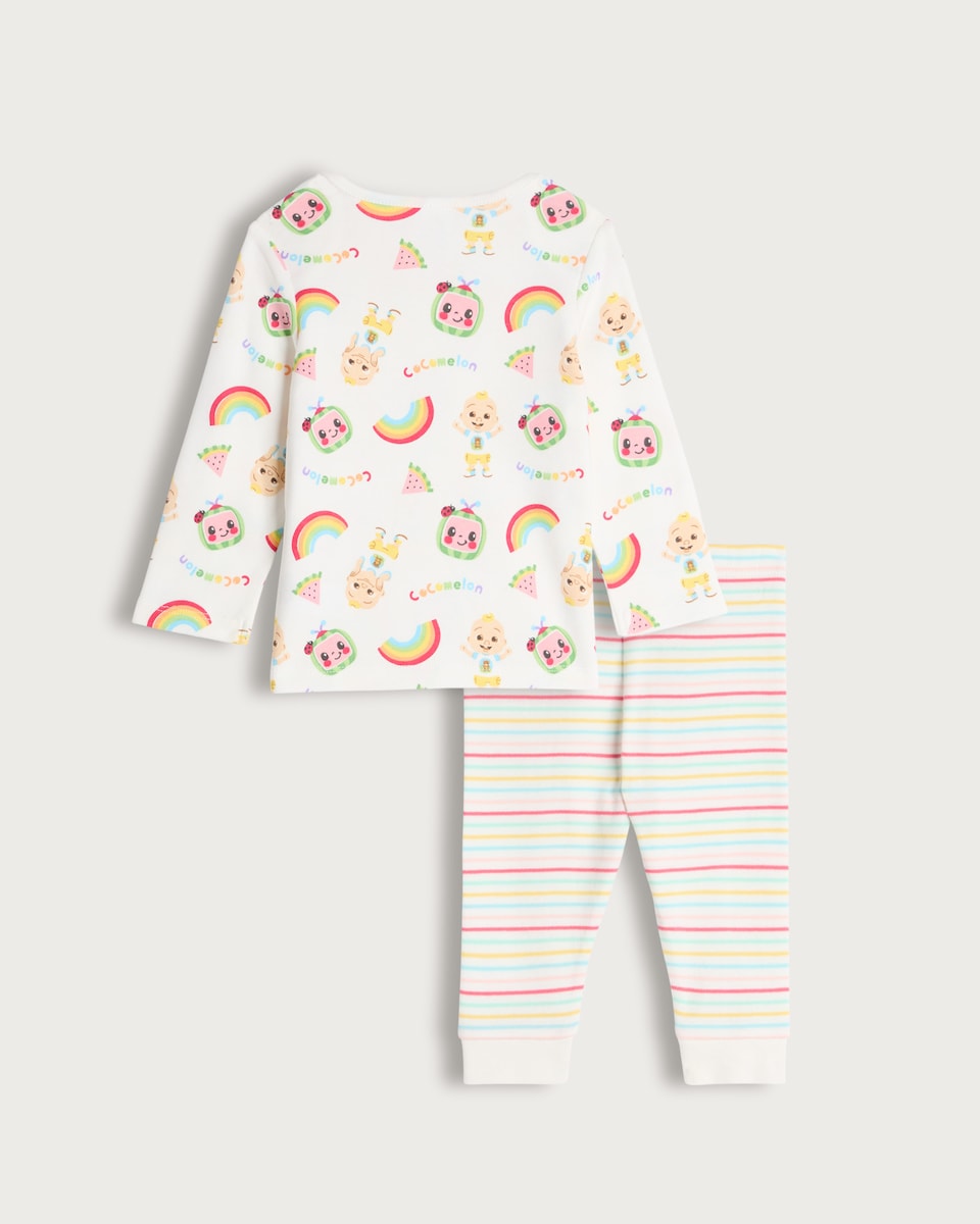 image 1 of Cocomelon 2-Pack Pure Cotton Pyjama Set in White
