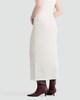 image 3 of F&F Textured Drawstring Bubble Midaxi Skirt in Neutral