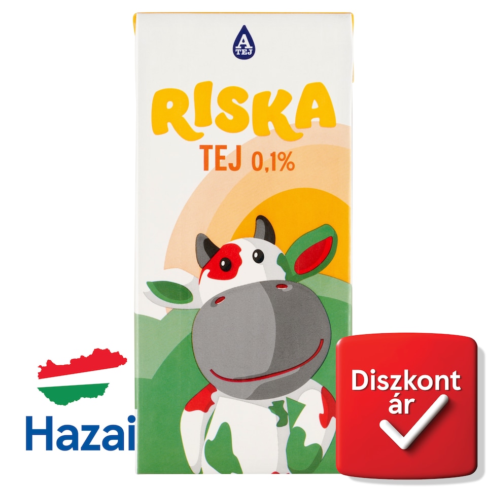 Riska UHT sovány tej 0,1% 1 l  1. kép