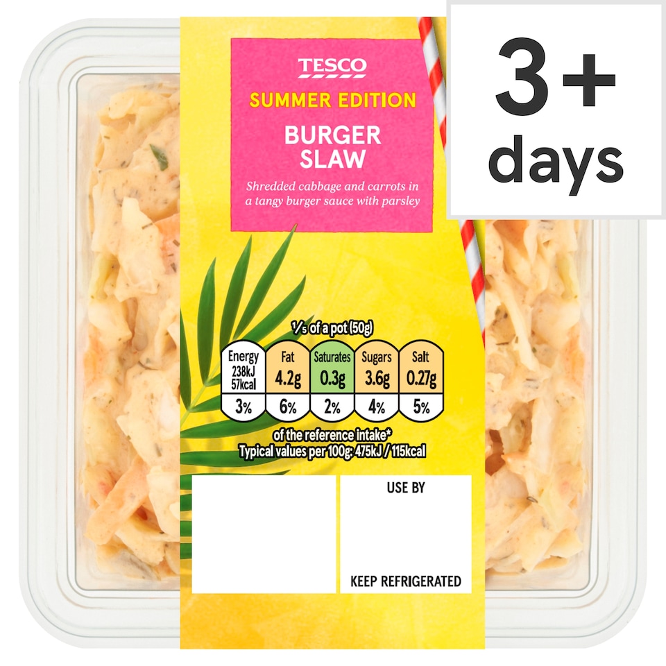 Tesco Burger Slaw 250g