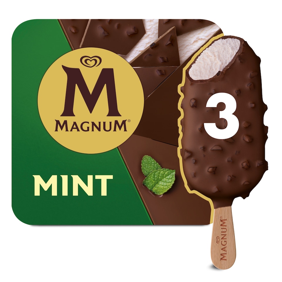 image 1 of Magnum Mint Ice Cream Sticks 3x100ml