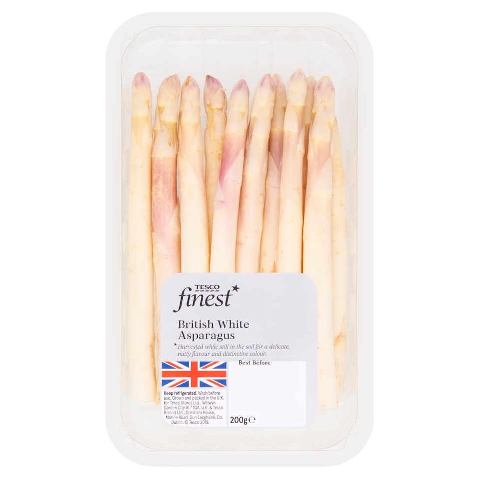 image 1 of Tesco Finest White Asparagus Bundle 200G