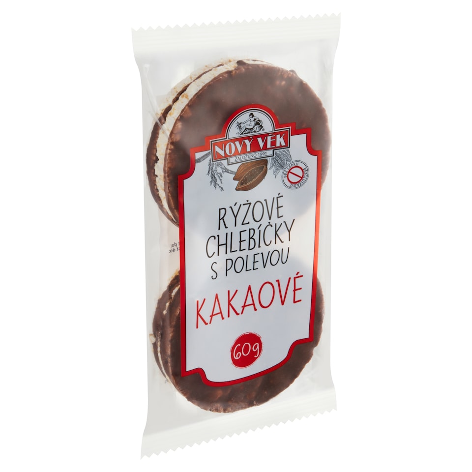 image 1 of Nový Věk Rice Buns with Cocoa Coating 60g