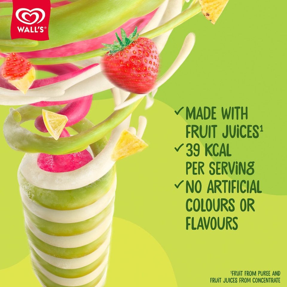 image 1 of Wall's Twister Mini Pineapple Ice Cream Lollies 6x50ml