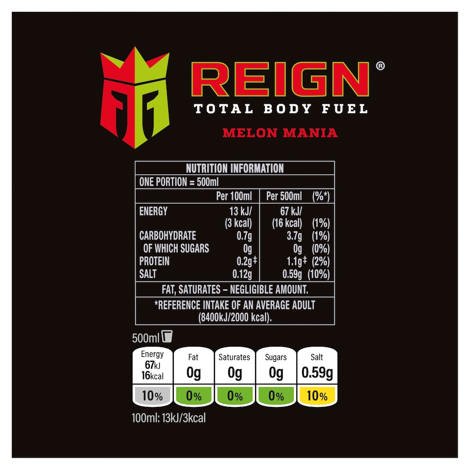 image 1 of Reign Melon Mania 500ML