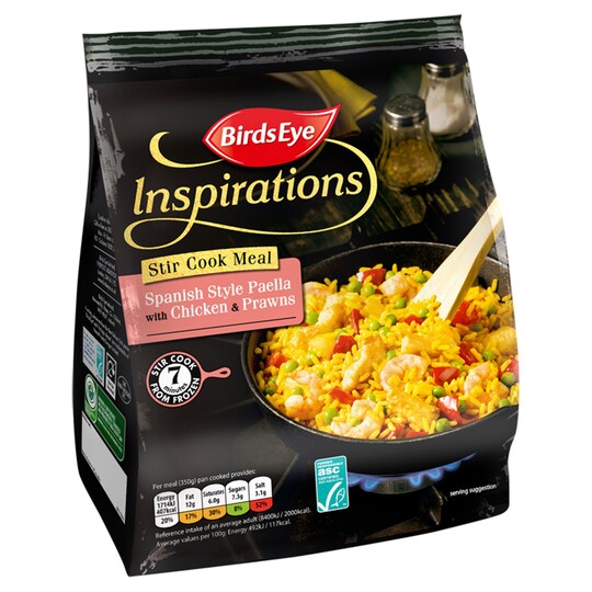 Birds Eye Inspirations Spanish Paella 350G Tesco Groceries