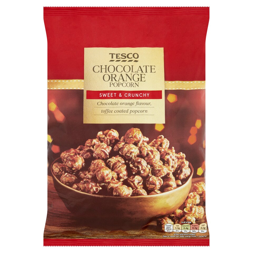 Tesco Chocolate Orange Popcorn 200G