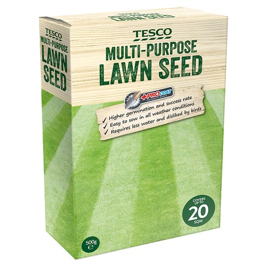 Tesco MultiPurpose Grass Seed 500G Tesco Groceries