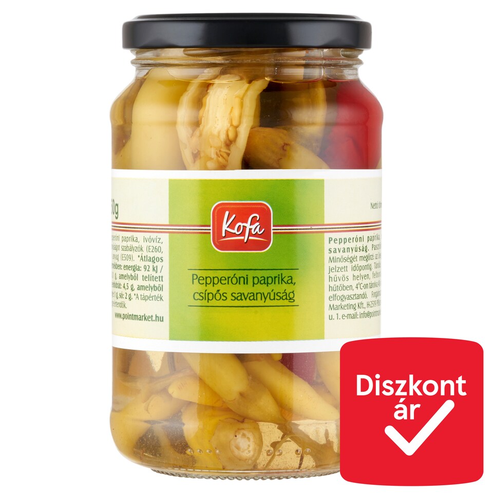 image 1 of Kofa Pepperoni Peppers, Hot Pickles 350 g